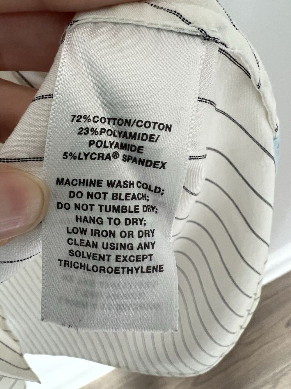 Lafayette 148 Tunic Blouse M/L White Stripe Button Down Lagenlook Artsy Modern - Picture 11 of 16